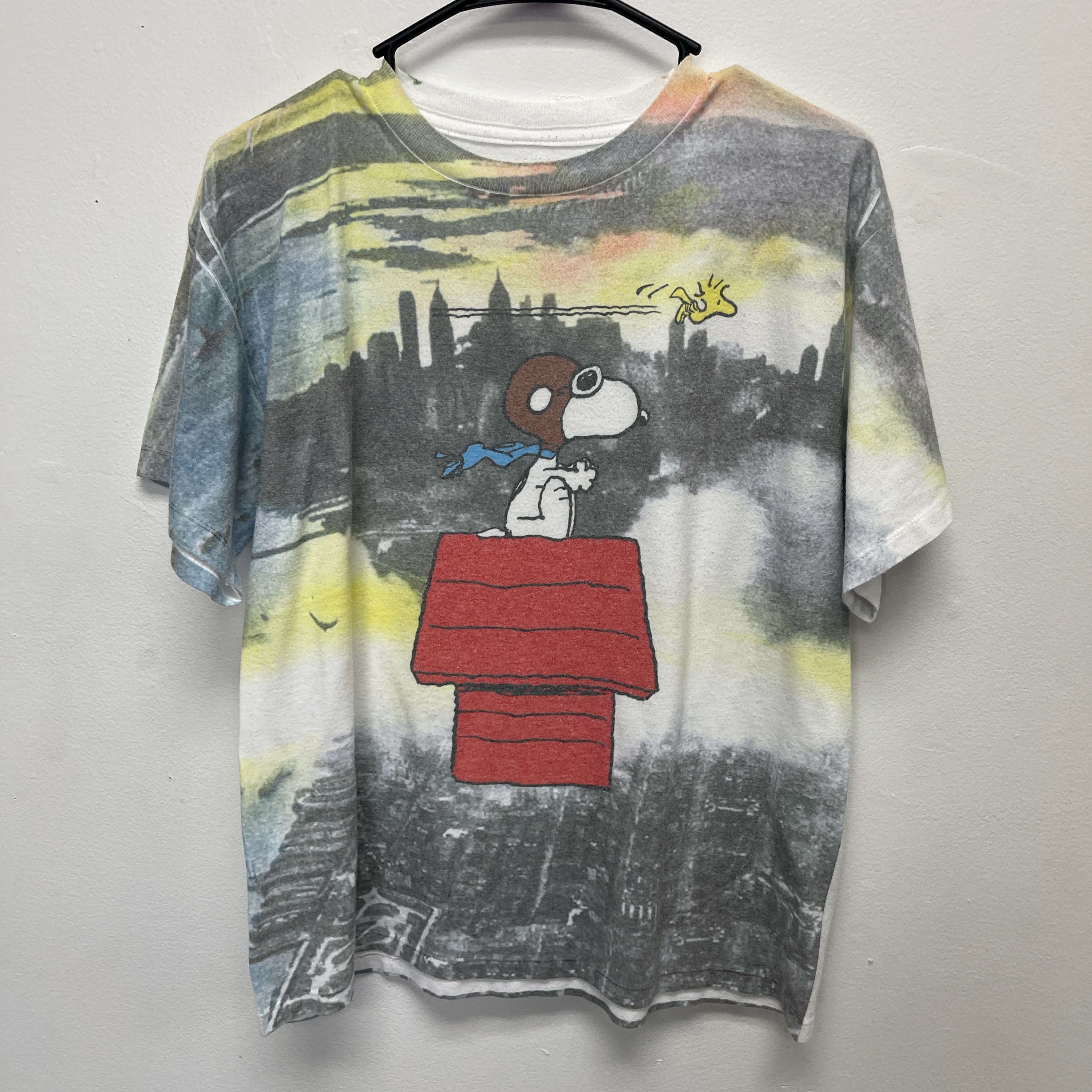 Grey and multi-coloured Snoopy tee #Snoopy size XL but fits like a large
